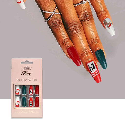 Christmas Wonderland 30-Piece Press-On Nails for Festive Nails