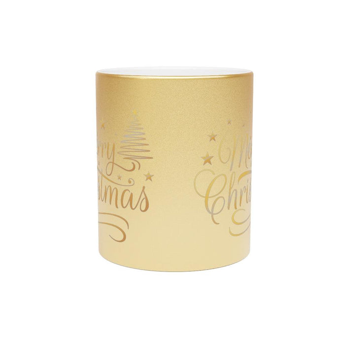 Shimmering Metallic Holiday Mug for Festive Celebrations (Gold / Silver)