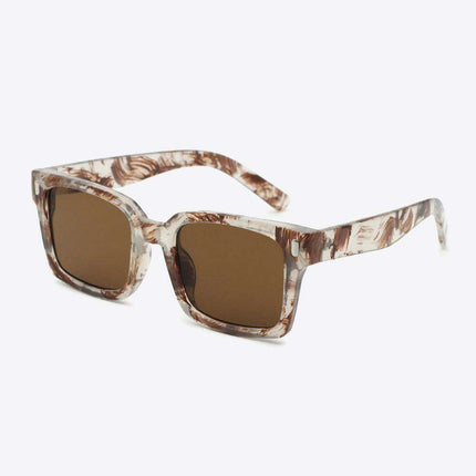 Chic Square UV400 Protective Sunglasses with Durable Polycarbonate Frame