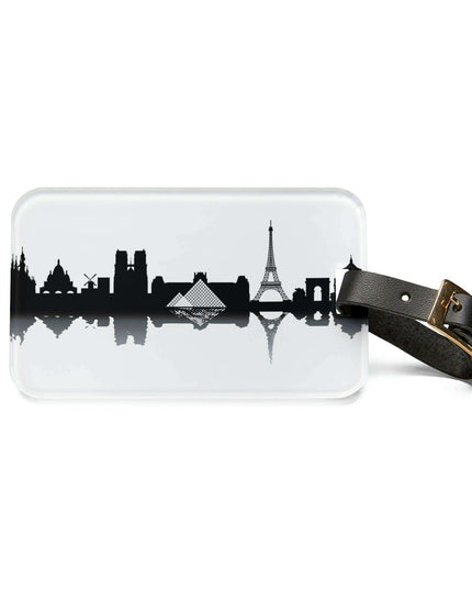 Sophisticated Parisian Acrylic Luggage Tag