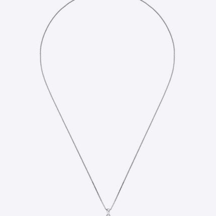 Elegant Moissanite Pendant Necklace in Platinum - A Luxurious Statement Piece