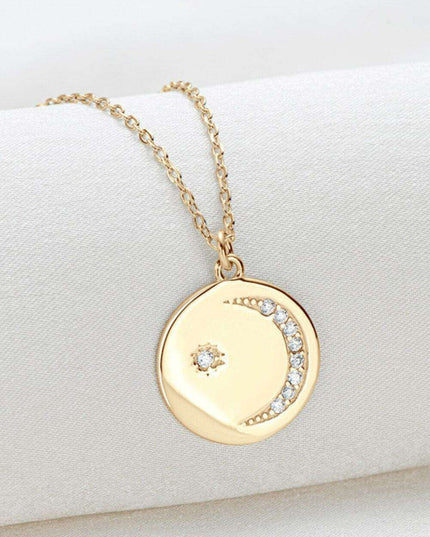 Sophisticated Platinum-Plated Silver Floral Necklace with Lab-Created Diamond Pendant