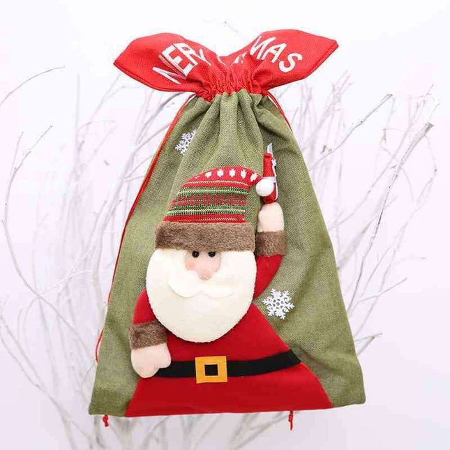 Holiday Drawstring Gift Bag