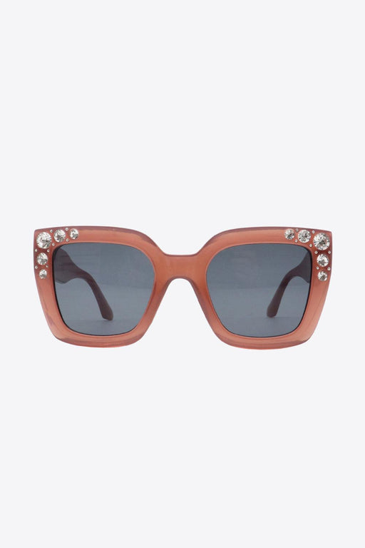 Rhinestone Embellished Polycarbonate Sunglasses
