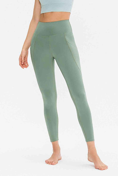 Active Slim Fit Leggings with Pockets - Sporty Style