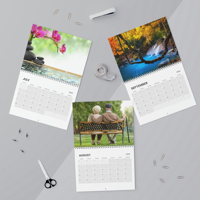 Tranquil Zen Artistry 2024 Wall Calendar - Elegant Images for a Calm Year