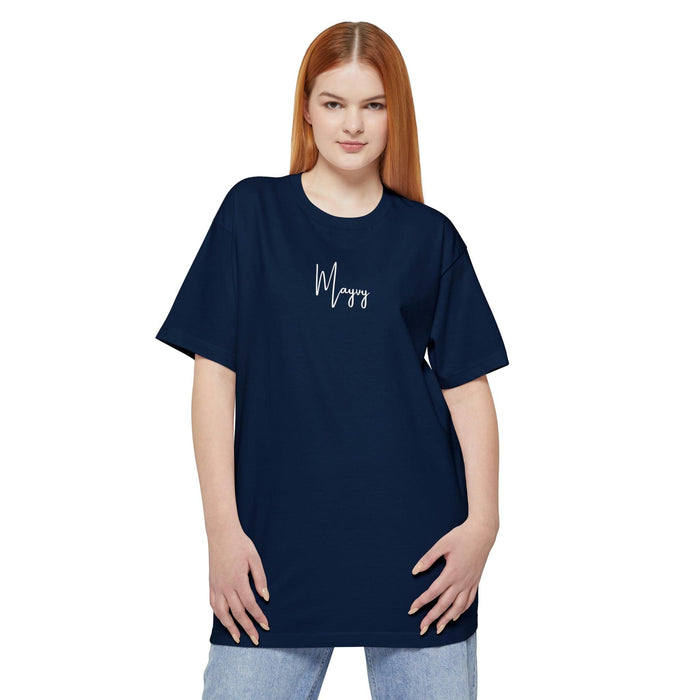 Mayvy Unisex Tall Beefy-T® T-Shirt - Made in Canada-T-Shirt-Printify-Navy-LT-Très Elite