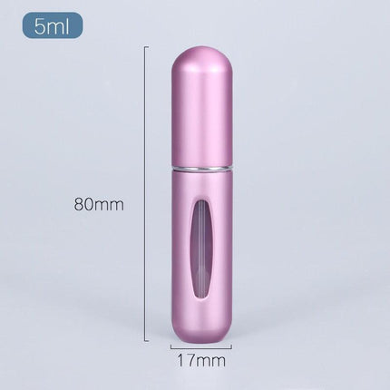 5ml Luxury Travel Perfume Atomizer: Stylish Aluminum Fragrance Sprayer for Sophisticated Journeys..