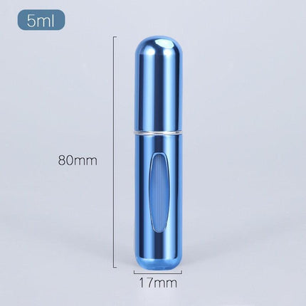 5ml Luxury Travel Perfume Atomizer: Stylish Aluminum Fragrance Sprayer for Sophisticated Journeys..