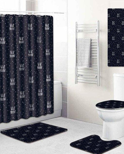 Elegant 5-Piece Luxury Bath Ensemble with Distinctive Design Features