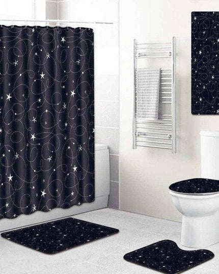 Vibrant 5-Piece Bathroom Ensemble with Playful Design