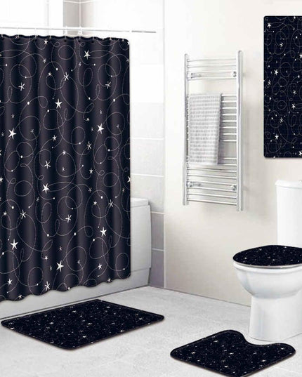 Vibrant 5-Piece Bathroom Ensemble with Playful Design