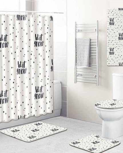 Vibrant 5-Piece Bathroom Ensemble with Playful Design