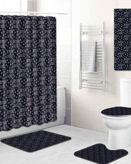 Vibrant 5-Piece Bathroom Ensemble with Playful Design