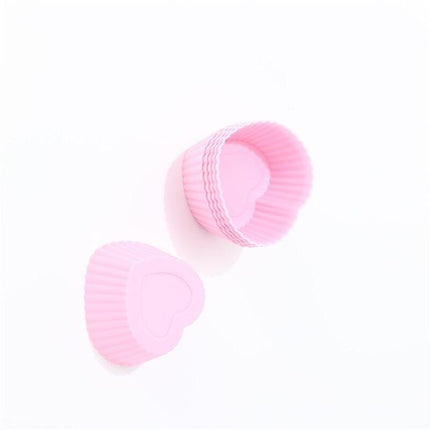 6-Pack Non-Stick Silicone Round Baking Molds for Cupcakes and Muffins - Très Elite