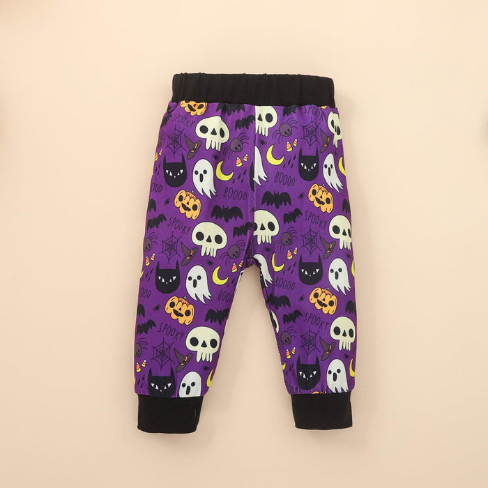 MY FIRST HALLOWEEN Baby Costume Set with Round Neck Bodysuit and Printed Pants