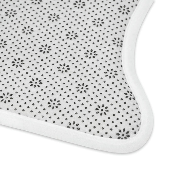 Customizable Pet Feeding Mats with Non-Slip Backing in Bone and Fish Shapes