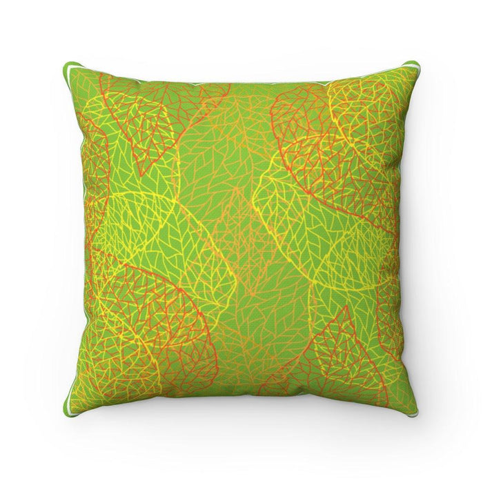 Reversible Greenery Print Decorative Pillow Cover