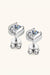 1 Carat Lab-Diamond Sterling Silver Earrings Set with Matching Box - Elegant 925 Silver Earrings with Certificate & Warranty