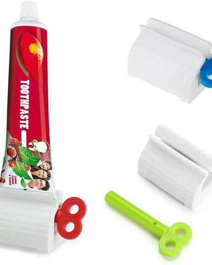 Automatic Toothpaste Dispenser and Toothbrush Holder - Wall-Mounted Bathroom Organizer