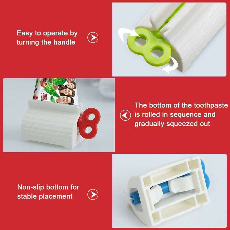 Automatic Toothpaste Dispenser and Toothbrush Holder - Wall-Mounted Bathroom Organizer