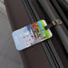Personalized Elite Acrylic Luggage Tag Set with Leather Strap