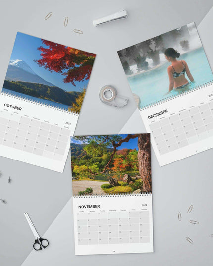 Serenity Splendor 2024 Wall Calendar - Artistic Beauty for a Calming Year