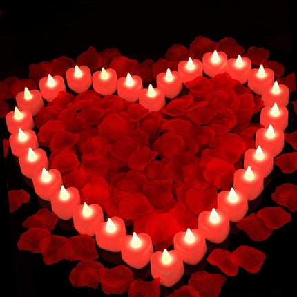 Romantic Elegance Silk Rose Petals Collection: 1000 Lush Red Petals for Memorable Celebrations