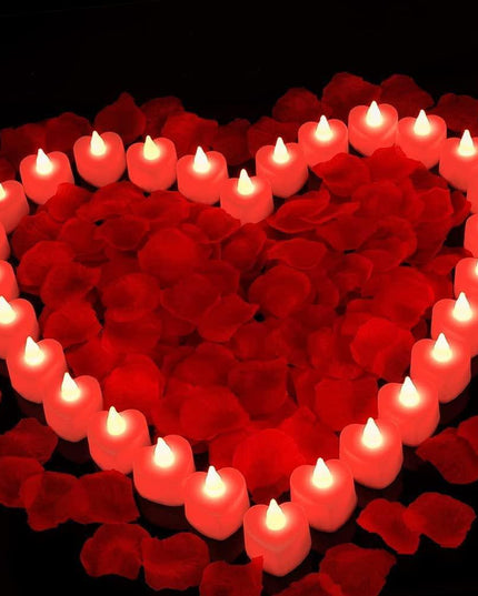Romantic Elegance Silk Rose Petals Collection: 1000 Lush Red Petals for Memorable Celebrations