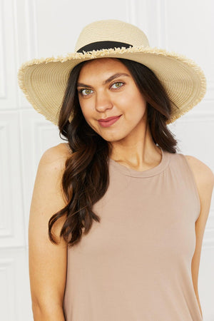 Fame Time For The Sun Straw Hat-Trendsi-Ivory-One Size-Très Elite