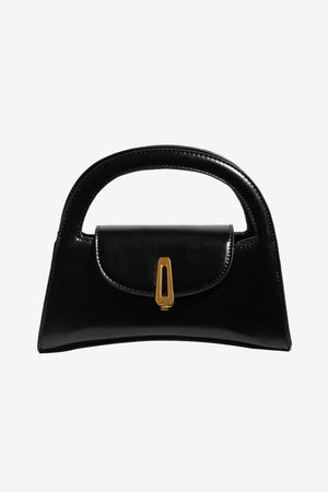 PU Leather Handbag-Trendsi-Black-One Size-Très Elite