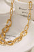 Sophisticated 18K Gold-Plated Stainless Steel Necklace for Contemporary Fashion Enthusiasts