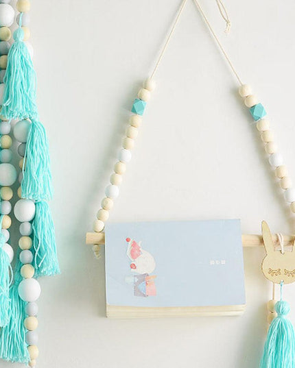 Enchanting Nordic Wooden Wall Hook for Playful Kids' Room Decor