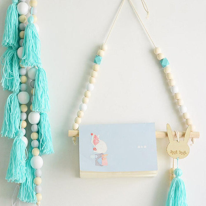 Enchanting Nordic Wooden Wall Hook for Playful Kids' Room Decor