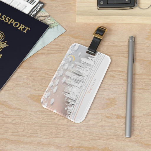 Elite Travel Companion: Personalized Acrylic Luggage Tag