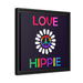 EliteLove Hippie Matte Canvas Set with Modern Black Pinewood Frame - Eco-Friendly Home Decor