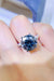 Sophisticated 5 Carat Moissanite Sterling Silver Ring with Platinum Coating - Elegant Statement Piece