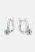 Elegant 2 Carat Moissanite Sterling Silver Earrings with Warranty Extension