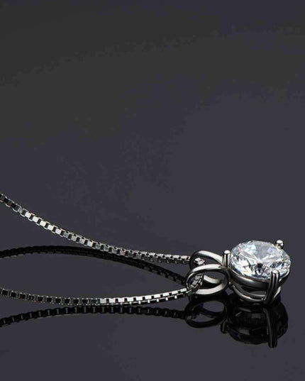 Radiant 1 Carat Moissanite Pendant Necklace: A Timeless Jewel of Elegance