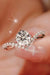 Heartfelt Elegance: 1 Carat Moissanite Ring in Sterling Silver