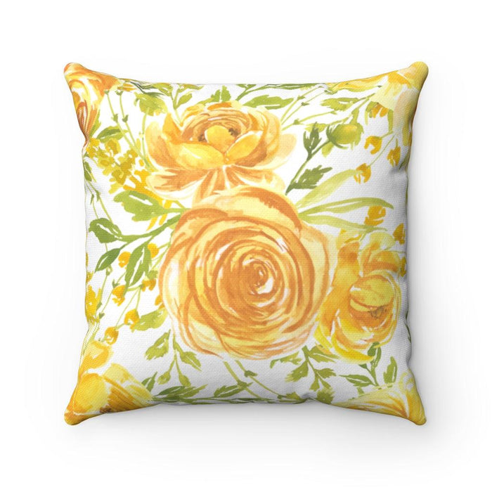 Vallée Des Roses double-sided print reversible decorative cushion cover