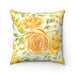 Rose Valley Reversible Decorative Pillowcase - Vibrant Print Cushion Cover