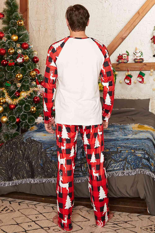 Festive Season Graphic Tee and Pants Set crafted from Polyester Blend
