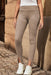 Elevate Your Style with Ribbed High Waist Leggings - Slightly Stretchy