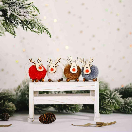 Festive Reindeer Hanging Widgets for Cheerful Holiday Home Decoration