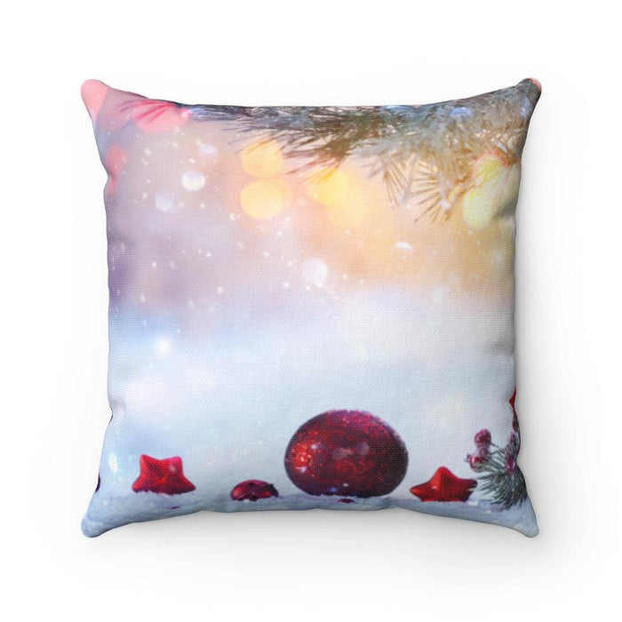 Joyeux Noel Happy Christmas Cozy Traditional Bird Holiday double-sided print and reversible decorative cushion cover