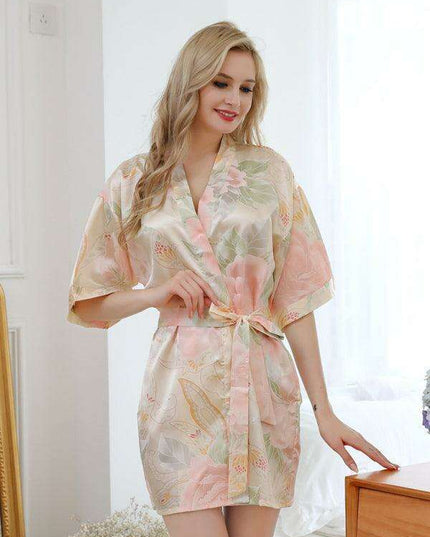 Floral Elegance Kimono Wrap for Women