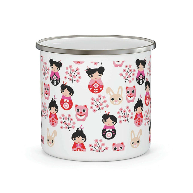 Personalized Adventure Enamel Camping Mug for Outdoor Lovers