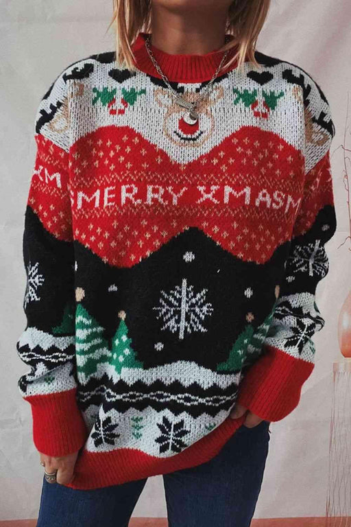 Festive Season Long Sleeve Knit Sweater