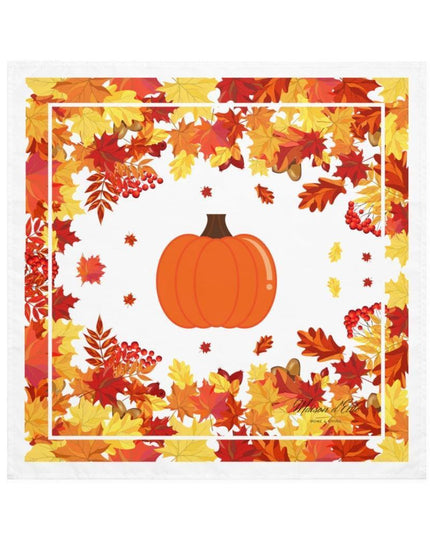 Harvest Elegance Collection: Set of 4 Premium Microfiber Cocktail Napkins - 19"x19"